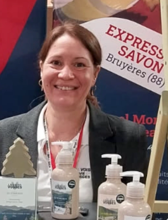 Carole co-gérante Expression savon