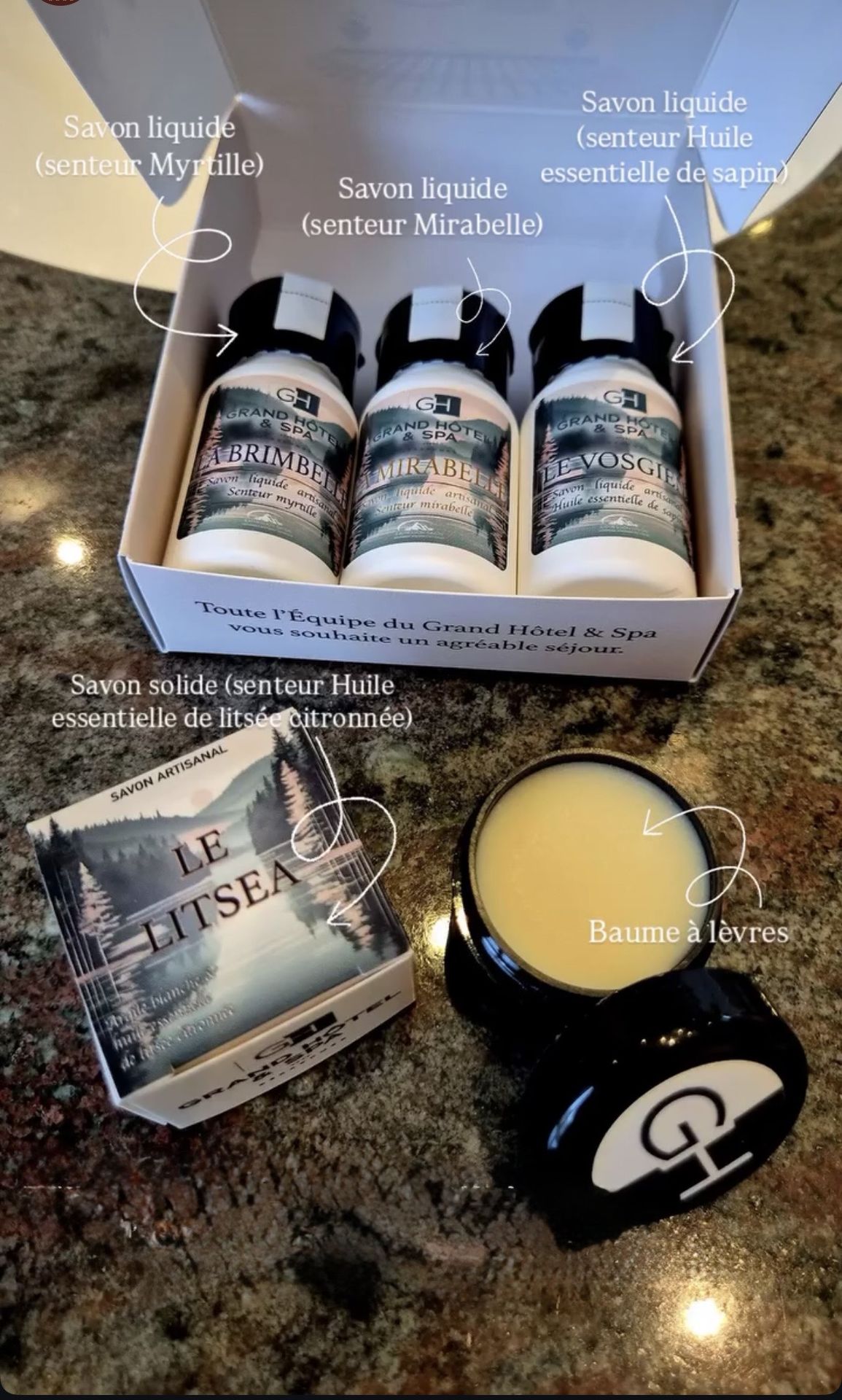 coffret accueil hôtel