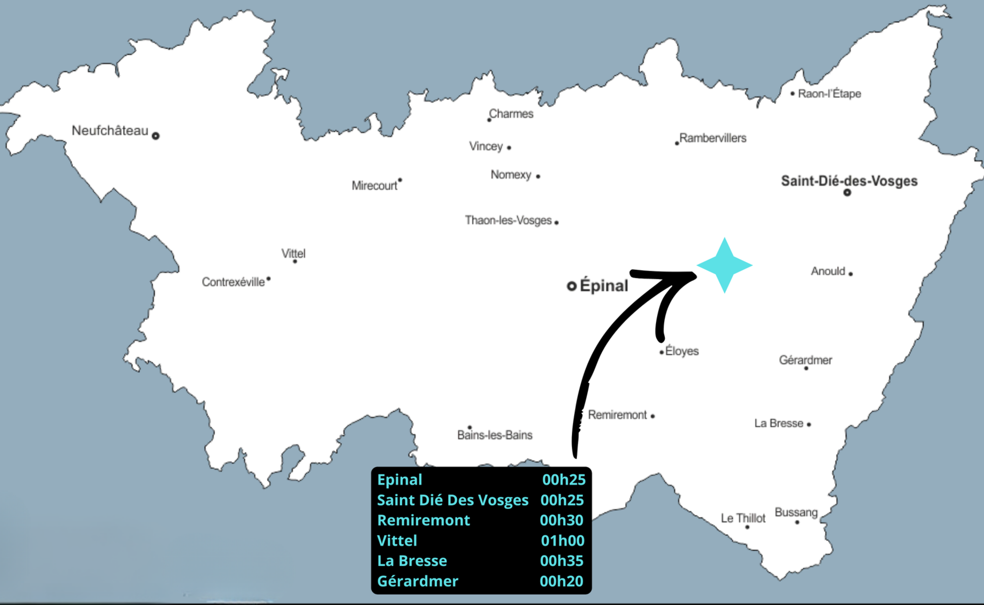 Lieu et adresse Bruyeres 