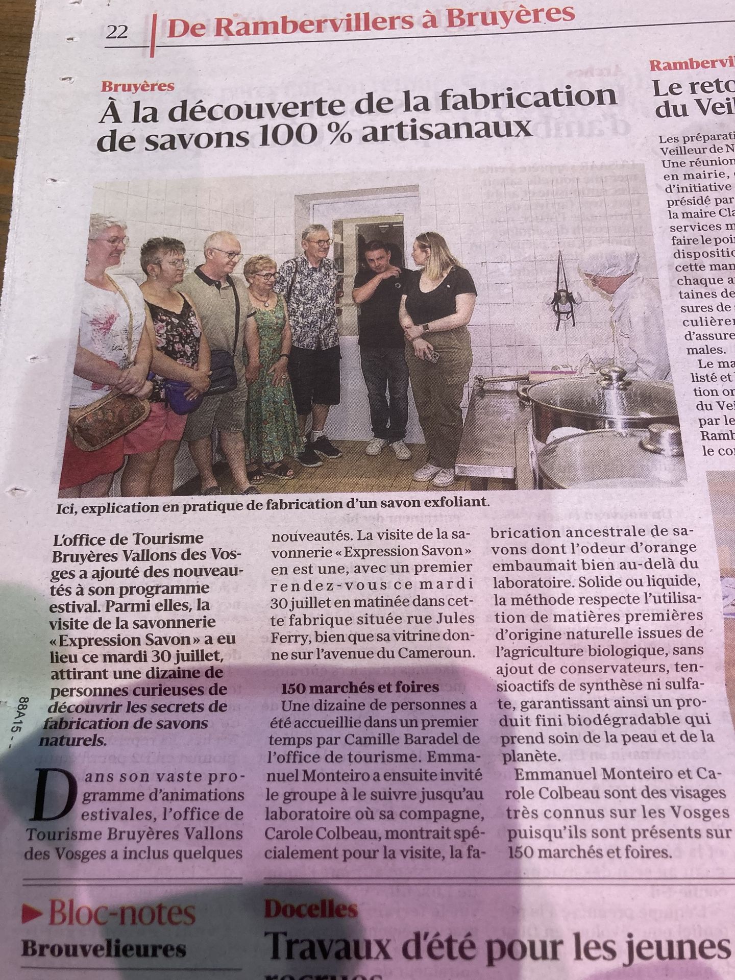 visite expression savon