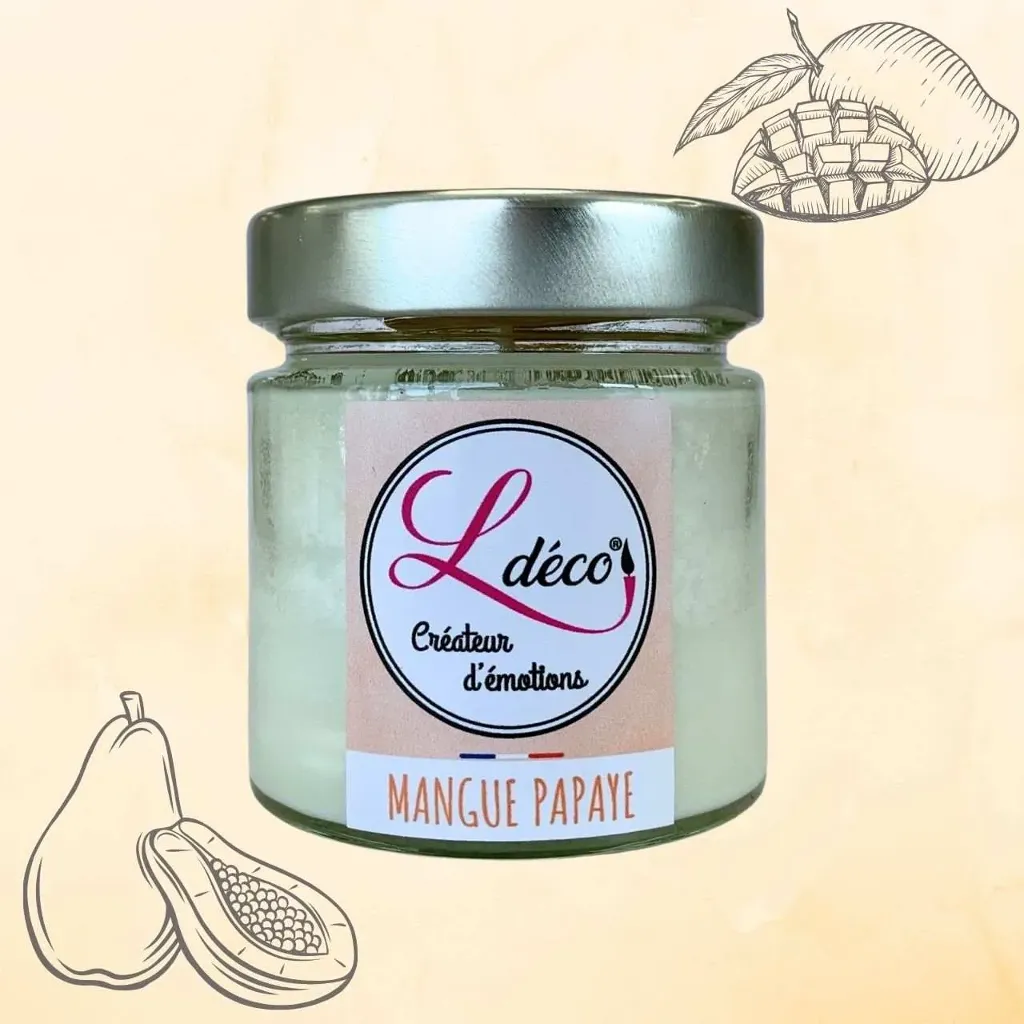 Bougie Mangue papaye